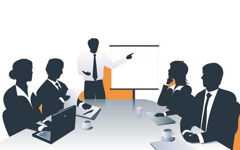 Team of professionals collaborating in an office setting